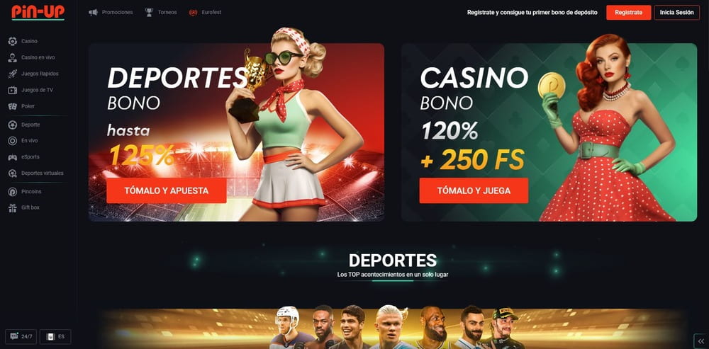Jugar al casino Pin Up con dinero real en 2025